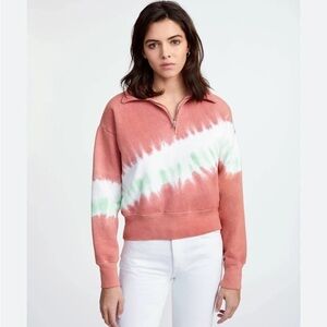 NEW Re/Done 70s tie-dyed cotton-jersey sweatshirt size M